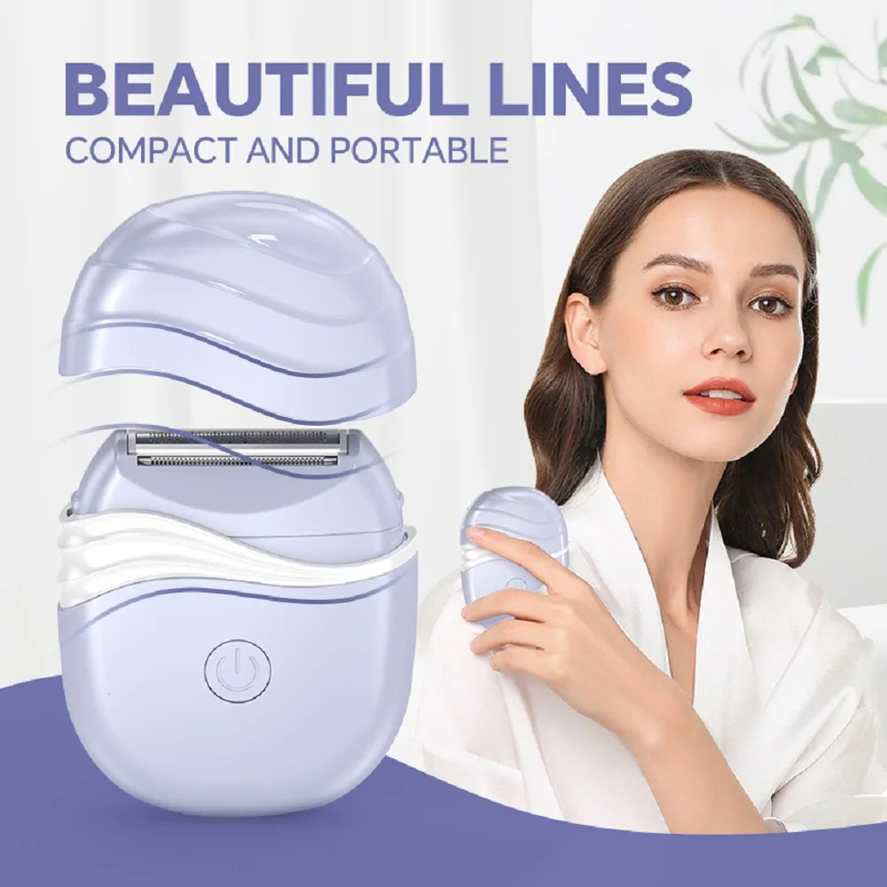 Women's Epilator Electric Hair Shaver Mini Hair Removal Trimmer Portable Body Hair Remover Razor Armpit Arm Leg Hair Epilator