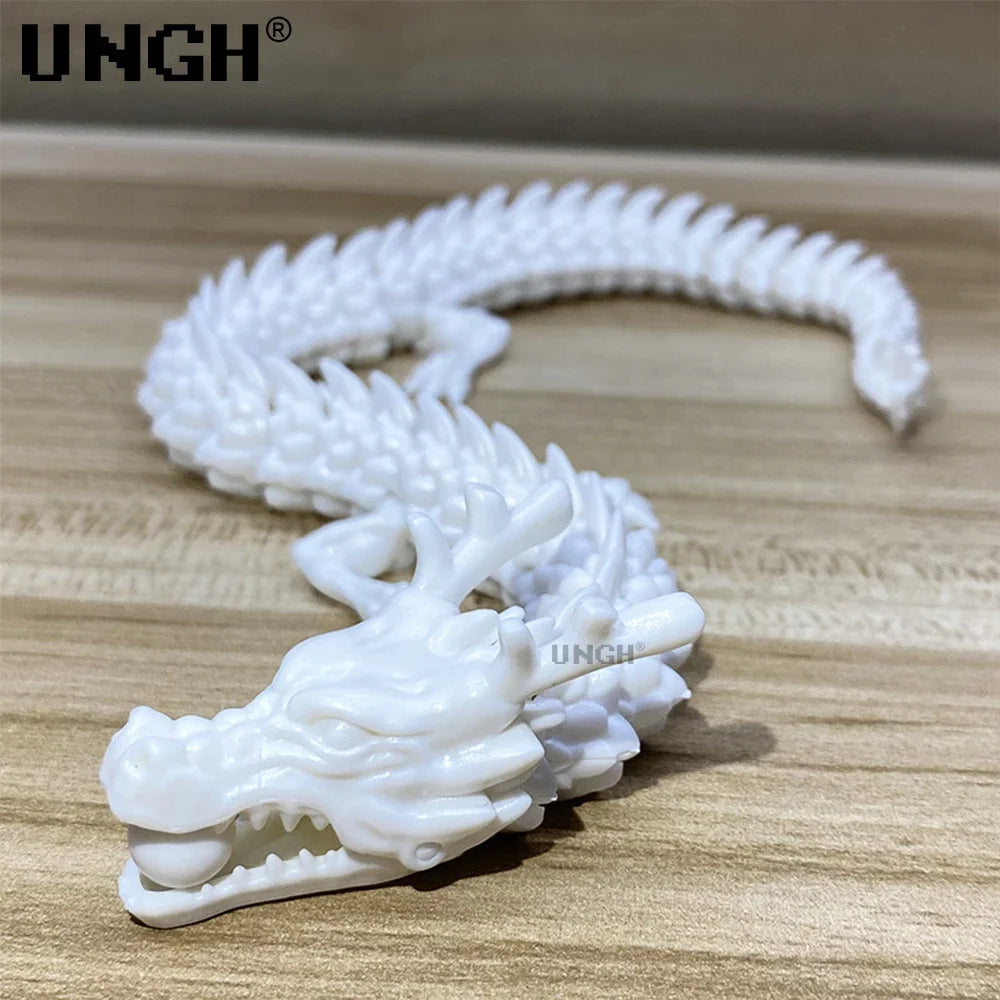 UNGH Multi-Jointed Action Figure Dragon 3D Printed Assembly Movable 13 Body Movable Robot Toys Gifts For Children