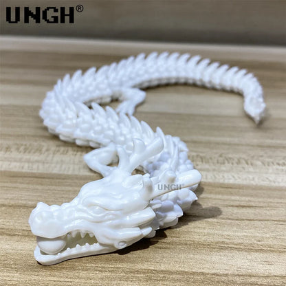 UNGH Multi-Jointed Action Figure Dragon 3D Printed Assembly Movable 13 Body Movable Robot Toys Gifts For Children