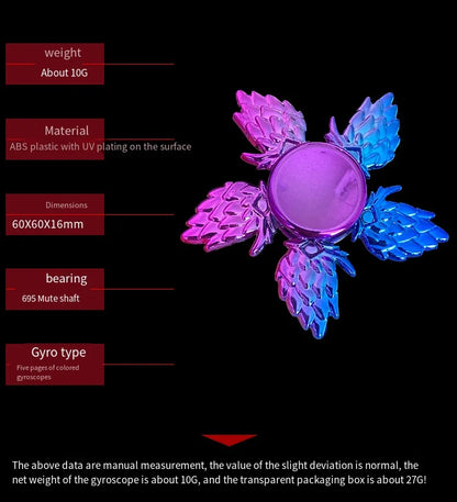 ABS Colorful Fidget Spinner Anti-Anxiety Toys Spinners Relieves Stress Fingertip Gyroscope for Reducing Adult Kids Decompression