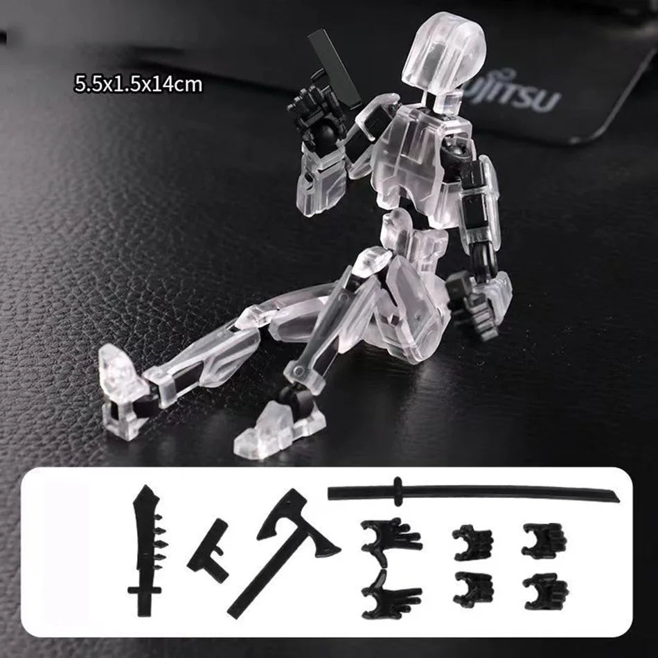 UNGH Multi-Jointed Action Figure Dragon 3D Printed Assembly Movable 13 Body Movable Robot Toys Gifts For Children