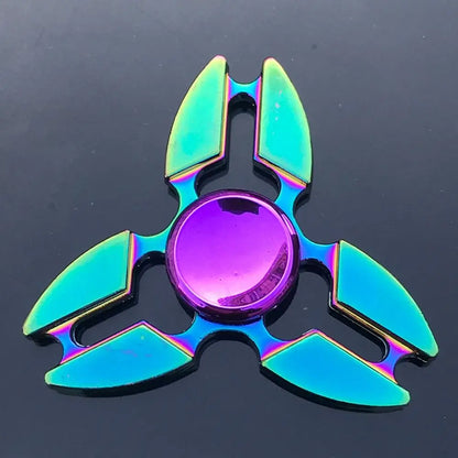 Dragon Wings Hand Spinner High Speed Low Noise Fingertip Gyro Alloy Anti Pressure Metal Rainbow Finger Spinner Children Toys