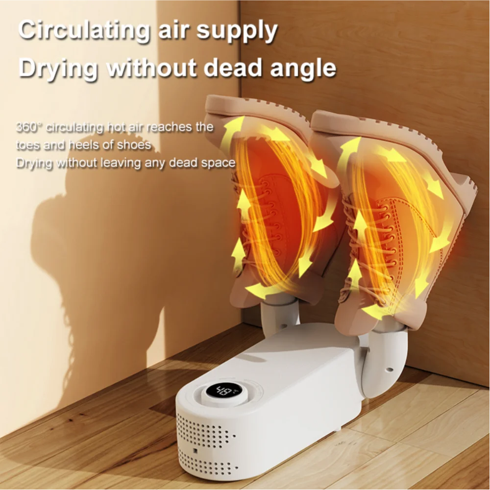 Smart Shoe Dryer Digital Display Shoe Drier Home Dryer for Shoes Shoe Warmer Essential for Plum Rain Season