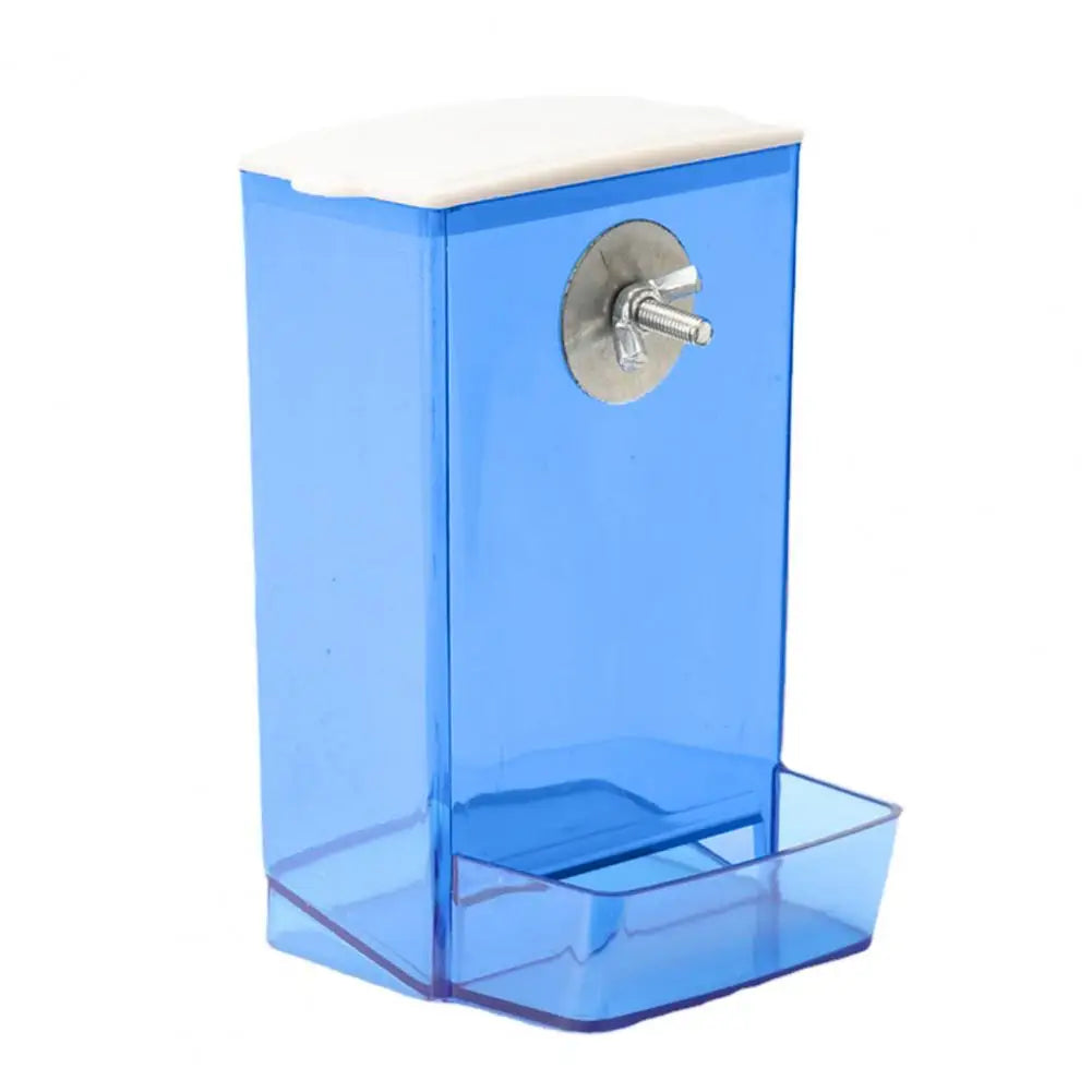 Bird Feeders Automatic Parrot Feeder Drinker with Dustproof Lid Mount Budgie Cockatiel Conure Food Dispenser Pet Supplies