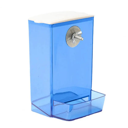 Bird Feeders Automatic Parrot Feeder Drinker with Dustproof Lid Mount Budgie Cockatiel Conure Food Dispenser Pet Supplies