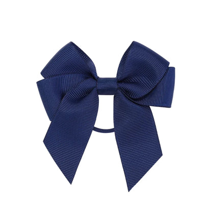 3.15inches Solid Color Hair Ribbon Hair Band for Girls Toddler Cheer Up Bows Head Rope Kids Headwear Ponytail Hair Accessories