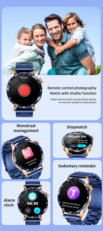 LIGE 2026 Voice Calling Smart Watch Men 1.38" HD IP68 Waterproof Sports Fitness Watches New Man Women Smartwatch For Android iOS