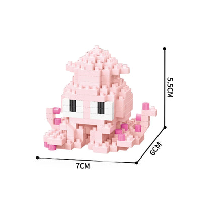 Micro Mini Brick Shark Figurine Doll Building Kit Underwater Ocean Theme DIY Educational Toy Birthday Children's Holiday Gifts