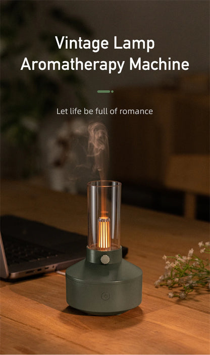Retro Lamp Aromatherapy Diffuser Air Humidifier Home Room Fragrance USB Electric Ultrasonic Aroma Essential Oil Difusor