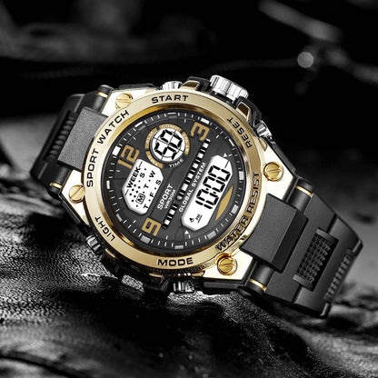 MAYZHISU Sports Electronic Watch for Man Student Teens Outdoor Waterproof Men's Sports Watches LED Digital Clock