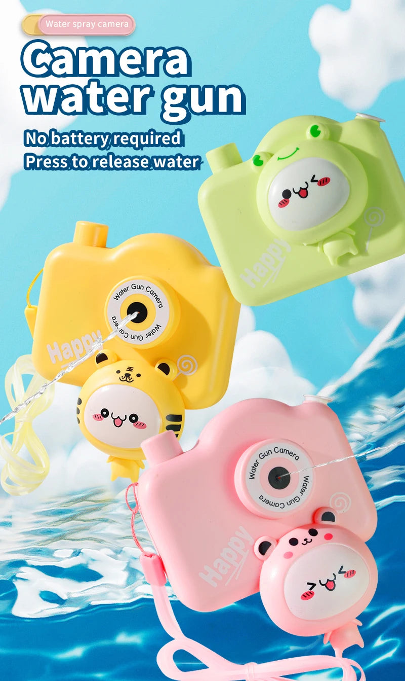 Water Gun Summer Toys for Kids camera toys Cartoon Water Gun Outdoor Game Summer Toys Sport Party Toys Gifts