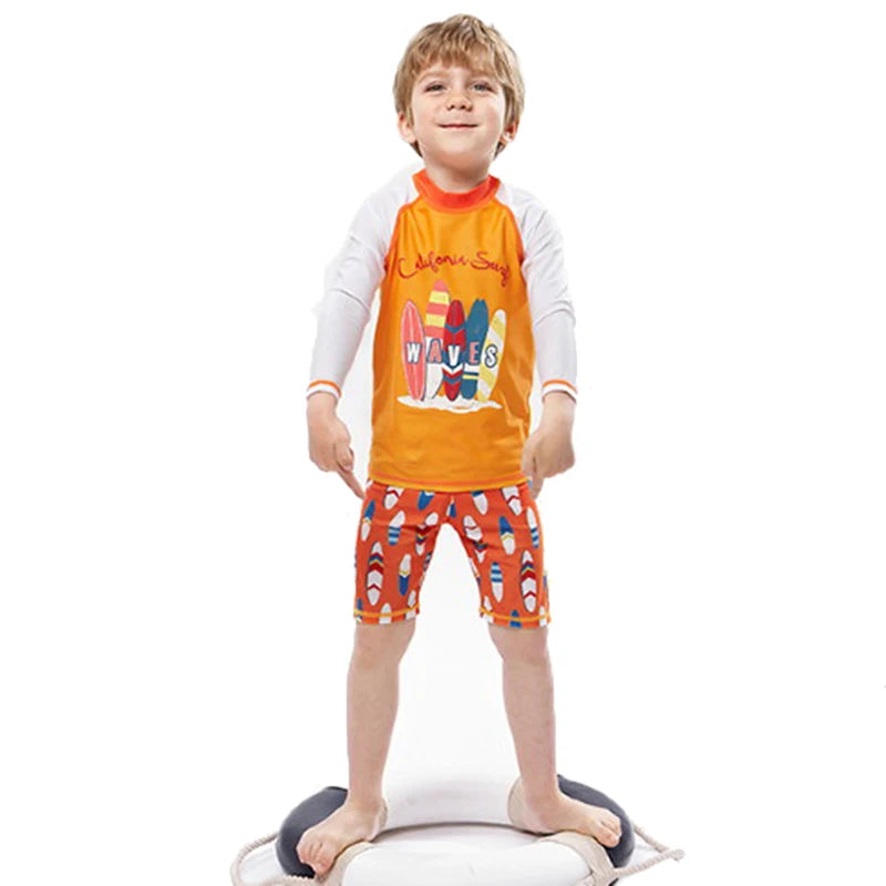 Boys Girls Swimsuit for Kids Toddler 2 to 3 4 5 6 7 8 Years Cute Shark Children's Swimwear Suit Tops+Shorts 2pieces Swim Outfits