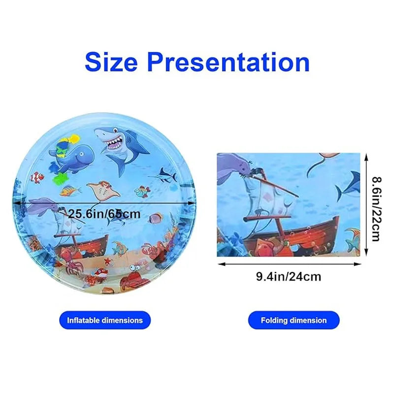 Sea Ocean Water Mat Sensory Water Mat Thickened Inflatable For Cat Pet Supplies Cleaning Cooling Mat Summer Cat Pets Accessories