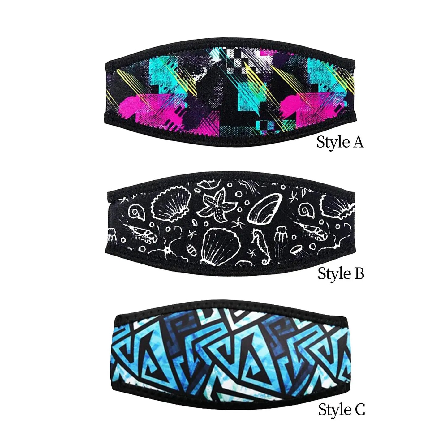 Dive Mask Strap Cover Neoprene Easily Install Diving Glasses Strap Cover