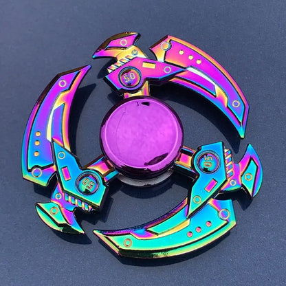 Dragon Wings Hand Spinner High Speed Low Noise Fingertip Gyro Alloy Anti Pressure Metal Rainbow Finger Spinner Children Toys