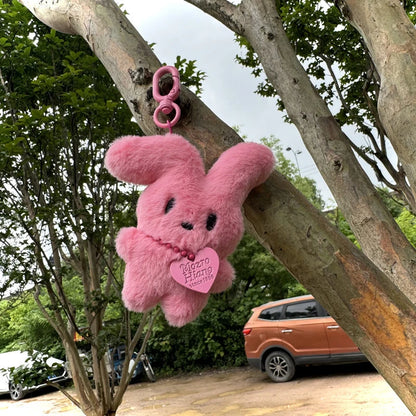 Kawaii Cartoon Rabbit Cute Plush Toys Doll Keychain Creative Backpack Pendant Decoration Kids Children Girls Boys Gifts