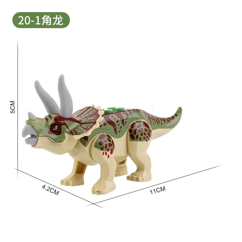 Great Value!!! Mosasaurus Jurassic World Park Dinosaurs Rex Indoraptor Triceratops Indominus Building Block Toys Dinosaur Gift