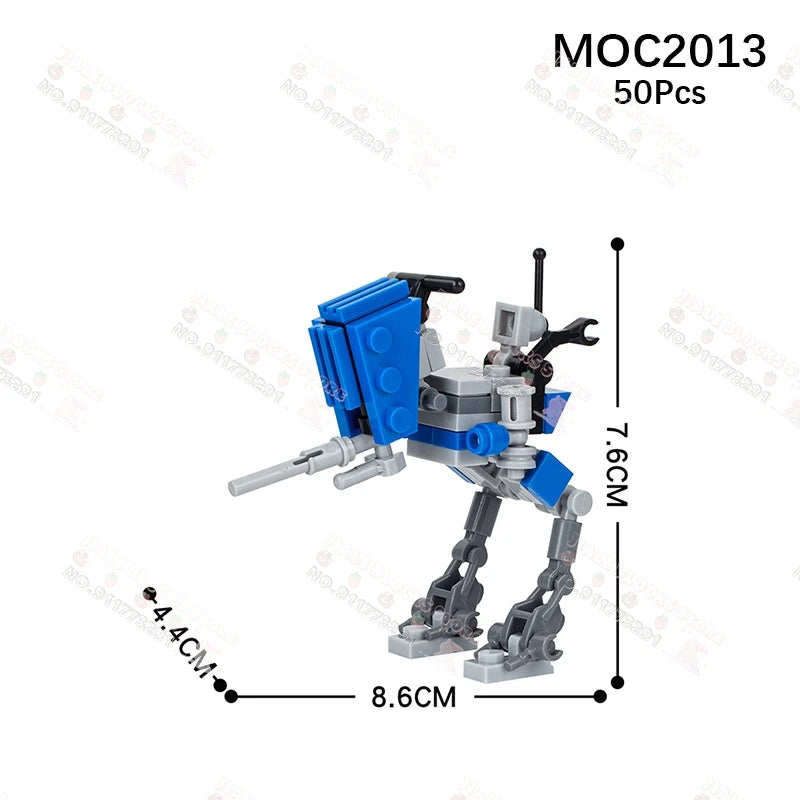 Sci-Fi Movie Series Droid Building Blocks Creative Mini Collector Turret Robot Annihilator Robot Model Bricks Toys For Kids Gift