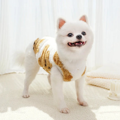 New XS-9XL Winter Puppy Clothes Warm Fleece Dog Sweater Dog Vest Cute Bear Pattern Pet Supplies Vest Pitbull New Year's Gift