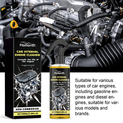 Motorcycle Engine Waterless Foam Cleaner, Heavy Duty Grease Remover, No Wipe Head, Car Engine Compartment Degreaser Tools