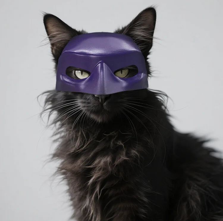 3d Printing Cat Avenger Mask Batman Cosplay Hat Mask Halloween Party Headwear Pet Dog Mask Helmet Props Pet Supplies Photos