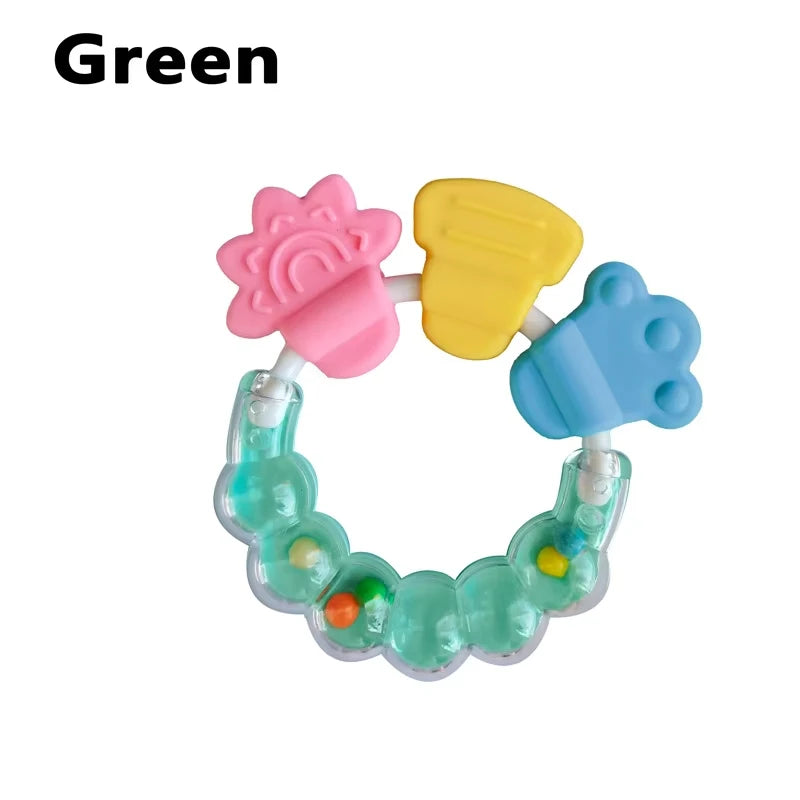 Silicone Teethers for Baby Things Newborn Chews Food Grade Teethers Training Bed Toy  Baby fruit item Feeding Infant Rattle