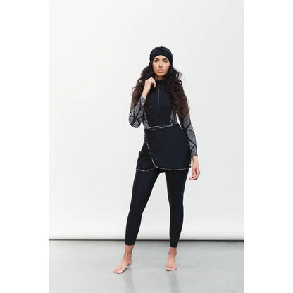 3PCS/Set Women Muslim Clothing Muslim Swimwear Long Sleeve Sport Swimsuit Burkini Swimming Maillot Bain Femme Musulmane Suit