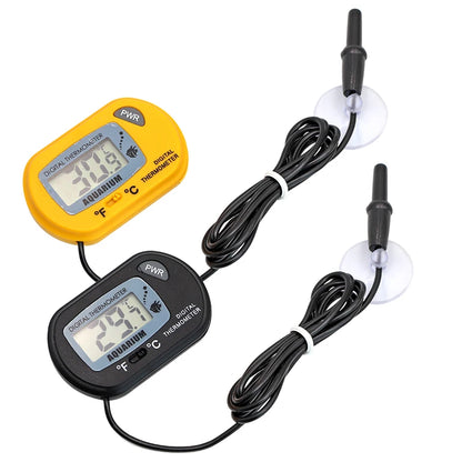 Fish Tank Thermometer LCD Digital Aquarium Temperature Water Meter Aquarium Temp Detector Fish Alarm Pet Supplies Tool Aquatic