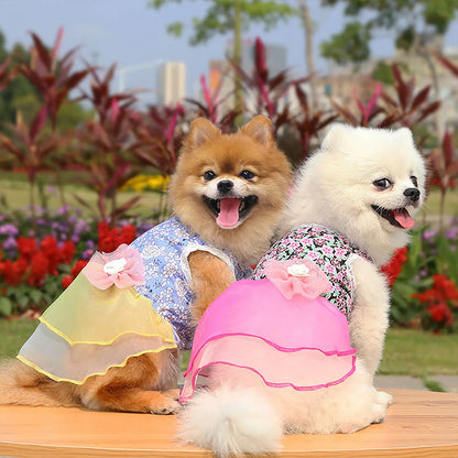 Pet Dresses Spring And Summer Pet Cothes Spring And Summer Cute Pet Supplies Dresses Rose Dress Dog Clothes Ropa Para Perros