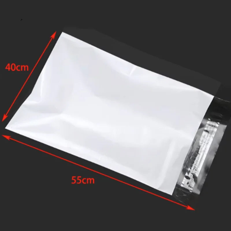 Bulk White Self-Seal Adhesive Courier Bags for Express Delivery - Plastic Packaging Pouches Envelope Storage Mail Envelope