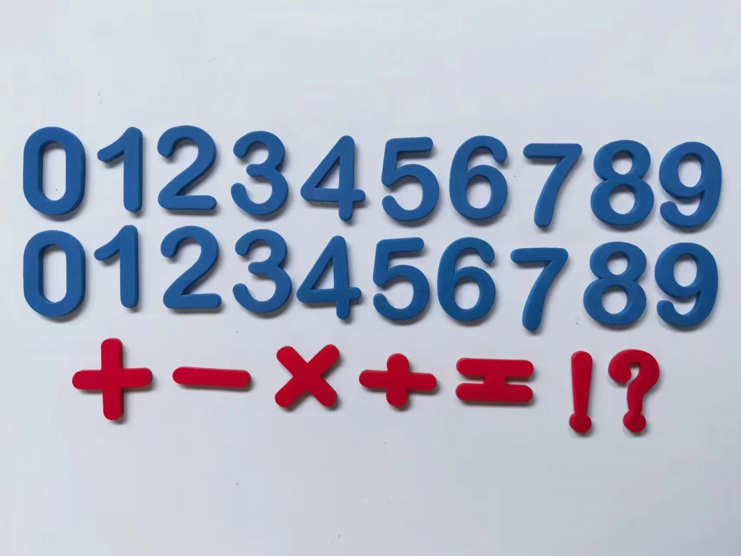 Red & Blue English Letter Magnetic Stickers Number Refrigerator Magnetic Stickers Alphabet Spelling Educational Kids Toys