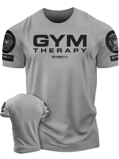 3D Printed Workout Men's T-Shirt  For Comprehensive Exercise Funny Gym T-Shirt Men's Short Sleeves Muscle Man Tough Guy T-Shirt