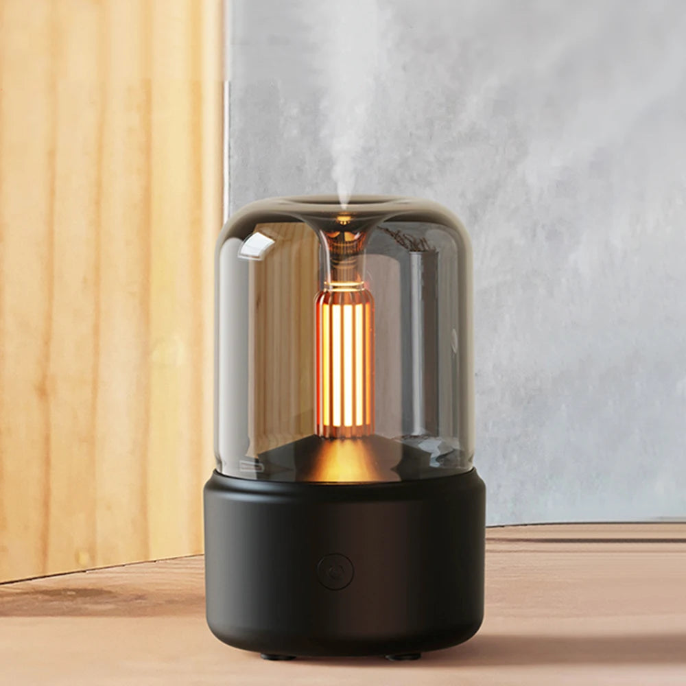 Retro Lamp Aromatherapy Diffuser Air Humidifier Home Room Fragrance USB Electric Ultrasonic Aroma Essential Oil Difusor