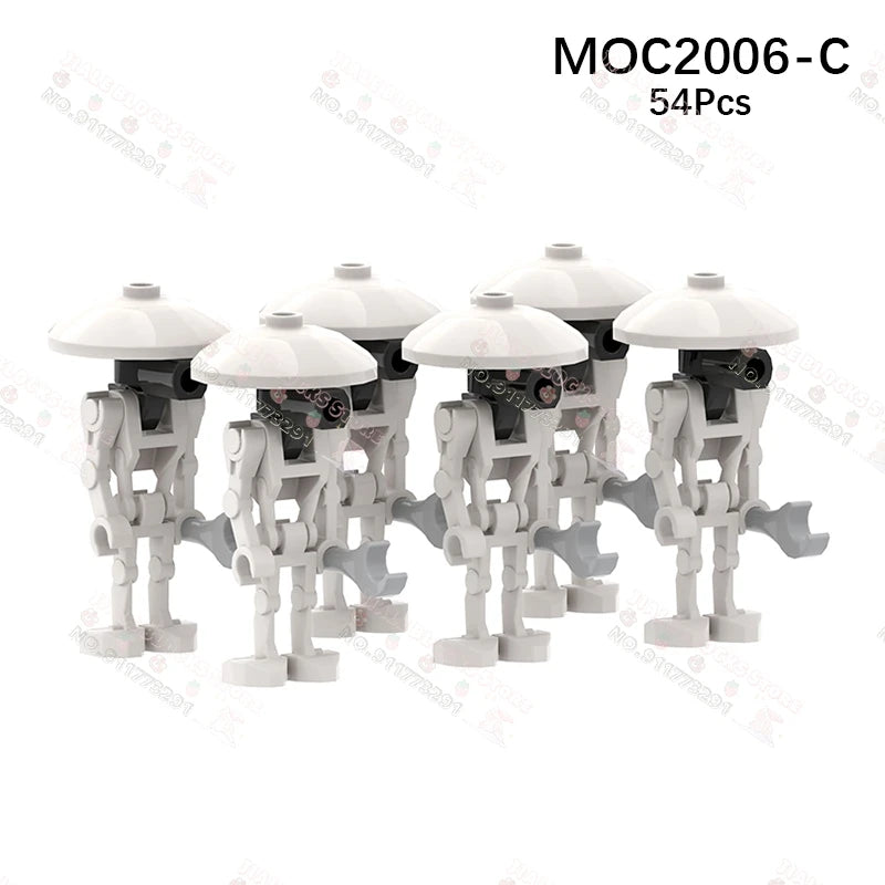 Sci-Fi Movie Series Droid Building Blocks Creative Mini Collector Turret Robot Annihilator Robot Model Bricks Toys For Kids Gift