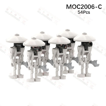 Sci-Fi Movie Series Droid Building Blocks Creative Mini Collector Turret Robot Annihilator Robot Model Bricks Toys For Kids Gift