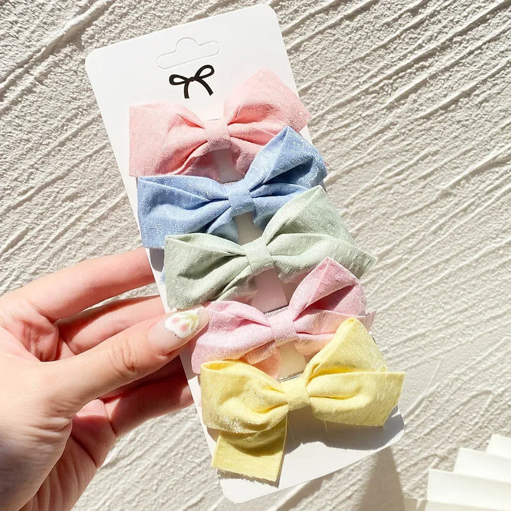 5/7pcs Baby Girl Hair Clips Set Cute Floral Bow Bunny Princess Hairpin for Toddler Girl Lovely Bang Side Clip Hair Accessories