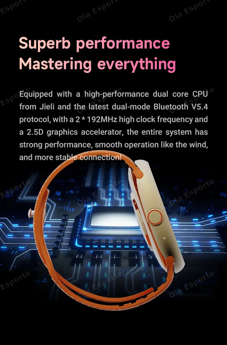 Smart Watch 2.09-inch AMOLED Screen Bluetooth Call Compass Tracker Men Sports Watches Health Monitor Women Smartwatch Waterproof