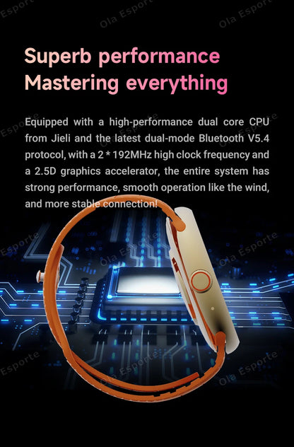 Smart Watch 2.09-inch AMOLED Screen Bluetooth Call Compass Tracker Men Sports Watches Health Monitor Women Smartwatch Waterproof