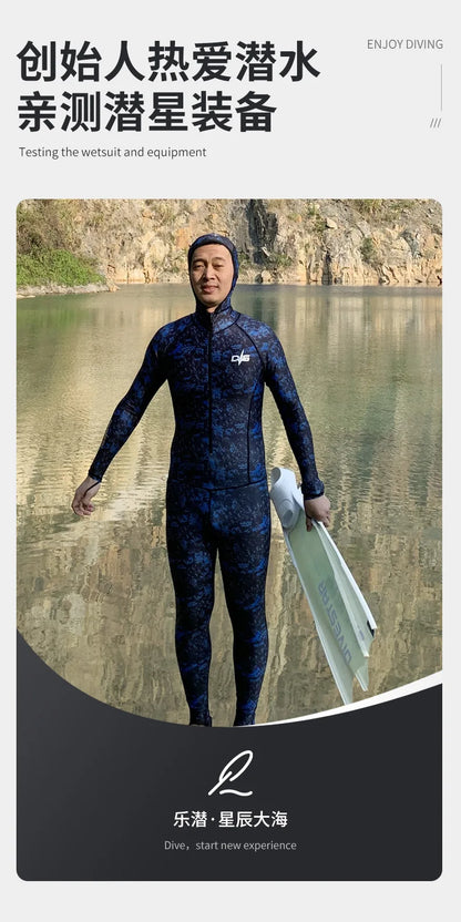 0.5MM Lycra Swimsuit Women Men Summer Suits Fishing Diving Surfing Snorkeling Kayaking Camouflage Adult Full Body