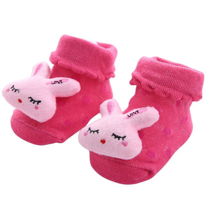 Baby Socks Girls Boys Newborn Accessories Cartoon Animals Kids Gift Clothes Children Infant Toddlers Stuff Anti Slip Toy Clothes