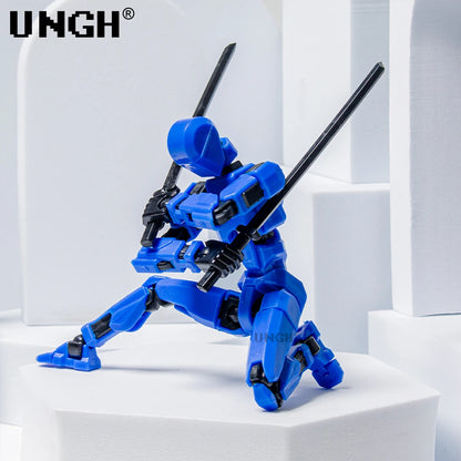 UNGH Multi-Jointed Action Figure Dragon 3D Printed Assembly Movable 13 Body Movable Robot Toys Gifts For Children
