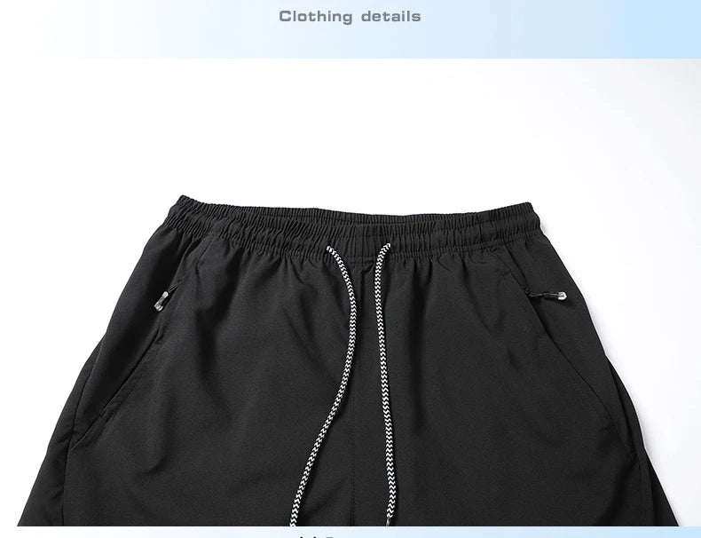 2025 New Summer Men's Beach Shorts Beach New Models Solid Color Fashion Leisure Comfortable Elastic Waist Double Pockets Cool