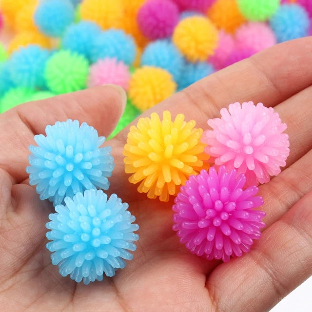 5/10pcs Funny Hedgehog Ball Cat Toys Creative Colorful Stretch Plastic Ball Interactive Cat Soft Spiky Cat Toy Pet Supplies