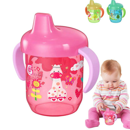 Baby Duckbill Drinking Cup Wide Mouth Cup Double Easy-grip Handle for Tiny Hands,for Toddlers Transition to Independent Drinking