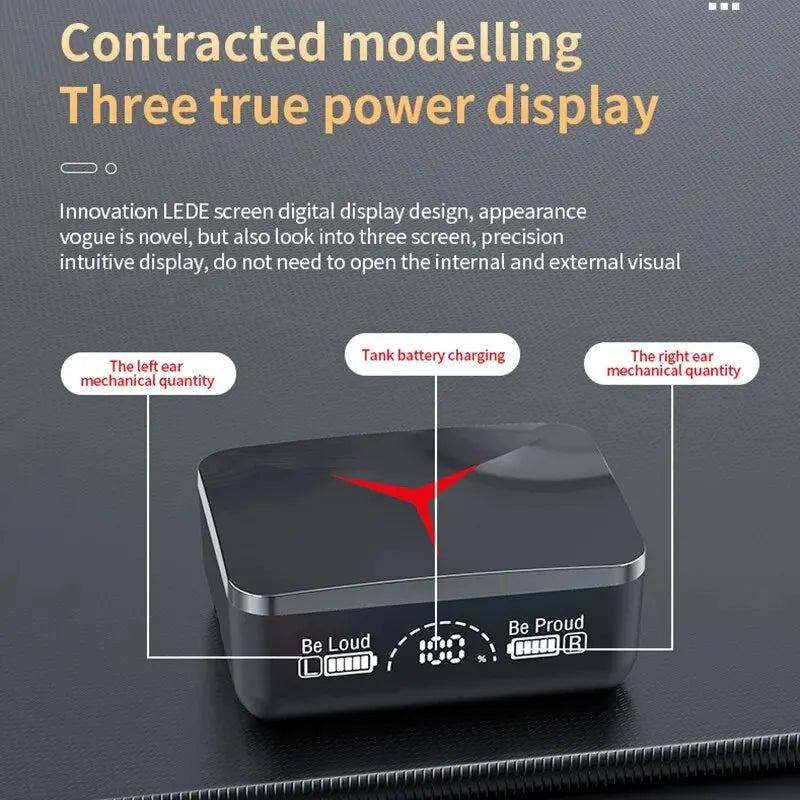 TWS M90 Bluetooth Earphone Wireless Headphone Touch Control Gaming Headsets 9D HIFI Stereo Sound Noise Reduction With Microphone