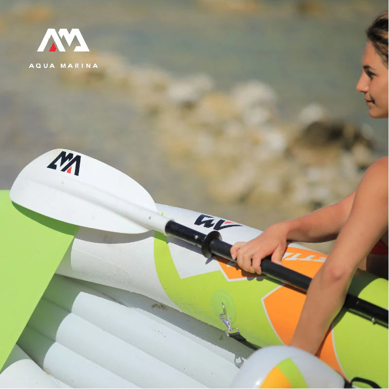 KP-1 Aluminum Alloy Canoeing Double Bladed Paddle 4-section Surf Board Rowing Oars Kayak Boat Parts 230cm Paddle