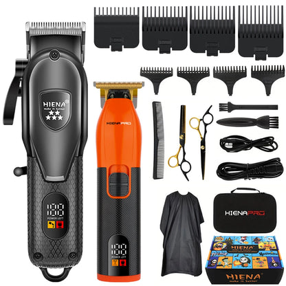 HIENA Professional Hair cutting machine Hair Clipper Set Metal Electric Cordless Hair Trimmer for Barber Display hair clipper