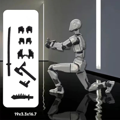 UNGH Multi-Jointed Action Figure Dragon 3D Printed Assembly Movable 13 Body Movable Robot Toys Gifts For Children
