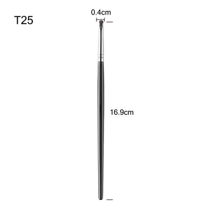 Soft Hairs Eye Makeup Brush Plastic Handle Small Tapered Brush for for Highlighting Eyeshadow/Sleeping Silkworms/Under Eyes
