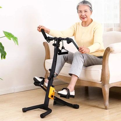 Indoor Mini Fitness Exercise Bike Treadmill Vertical Rehabilitation Bicycle Handrail Cycling Stepper Leg Pedal Trainer new